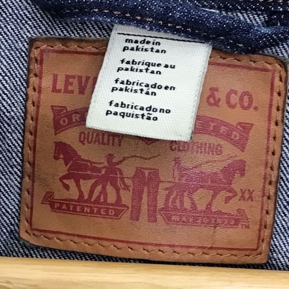 LEVI’S jeans denim jacket blue jeans small - Picture 2 of 9
